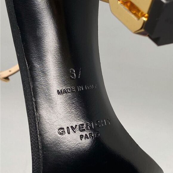 Givenchy G Cube Sculptural Heel Leather Sandals size 37 - Picture 13 of 13